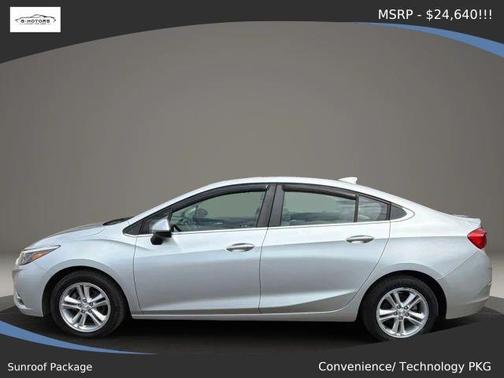 Silver 2016 Chevrolet Cruze LT Automatic