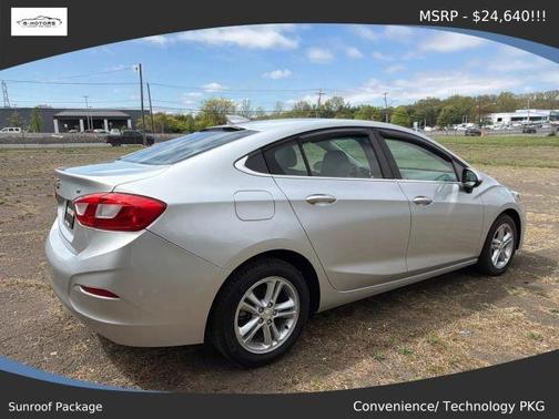 Silver 2016 Chevrolet Cruze LT Automatic