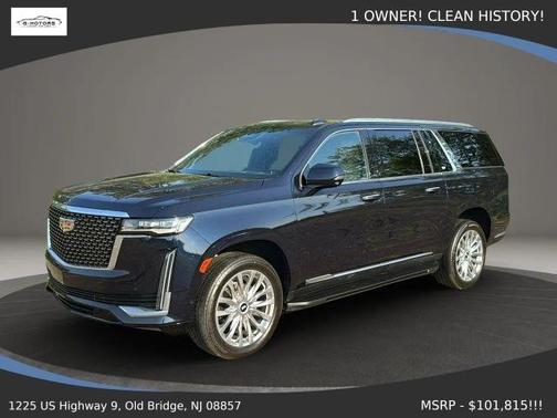 Blue 2024 Cadillac Escalade ESV Premium Luxury