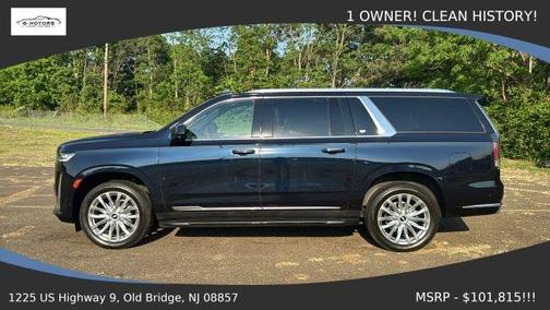 Blue 2024 Cadillac Escalade ESV Premium Luxury