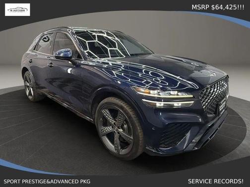Blue 2022 Genesis GV70 3.5T Sport