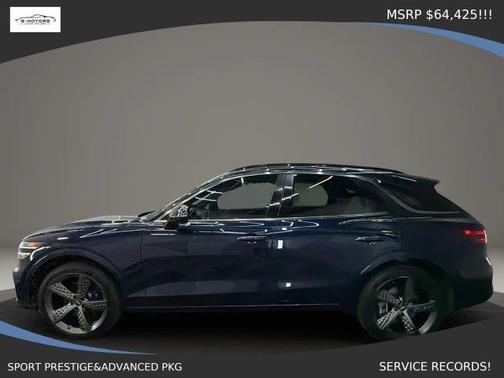 Blue 2022 Genesis GV70 3.5T Sport