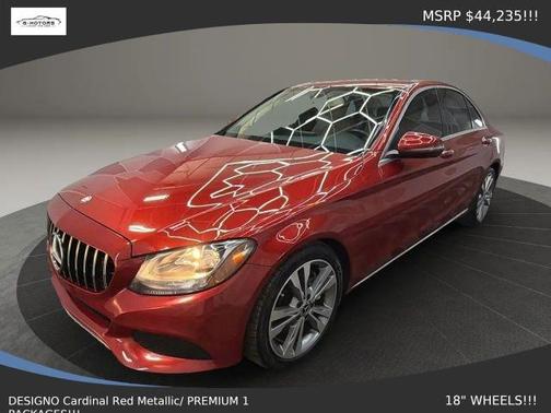 Red 2017 Mercedes-Benz C-Class C 300