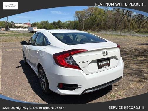 White 2019 Honda Civic LX
