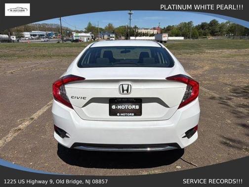 White 2019 Honda Civic LX