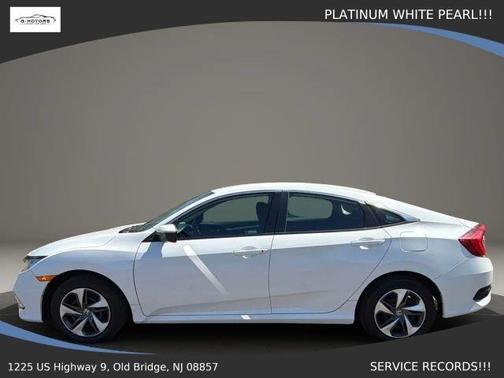 White 2019 Honda Civic LX