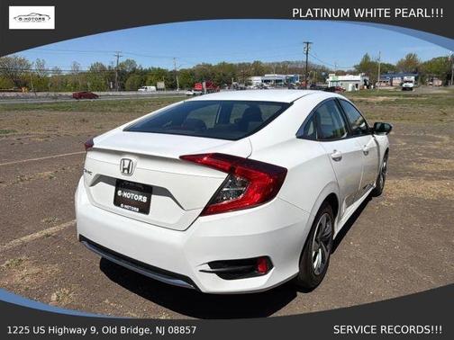 White 2019 Honda Civic LX