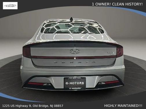 Silver 2021 Hyundai SONATA Hybrid Blue