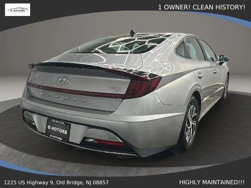 Silver 2021 Hyundai SONATA Hybrid Blue