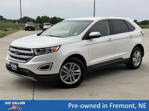 White Platinum Metallic Tri-Coat 2018 Ford Edge SEL