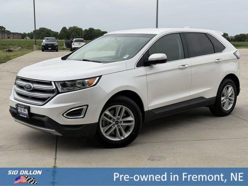 White Platinum Metallic Tri-Coat 2018 Ford Edge SEL