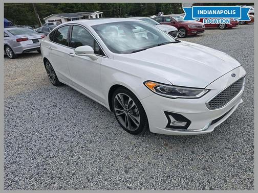 White Platinum Clearcoat Metallic 2020 Ford Fusion Titanium