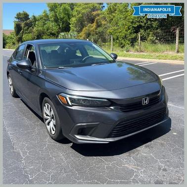 Gray 2022 Honda Civic LX