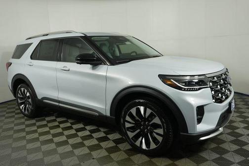 White 2026 Ford Explorer Platinum
