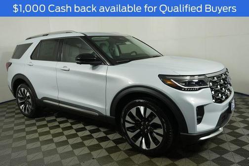 Space White Metallic 2026 Ford Explorer Platinum