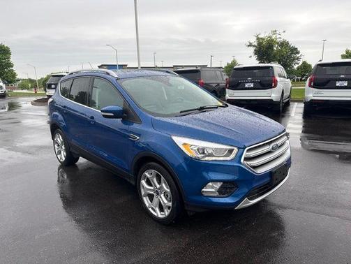 Lightning Blue Metallic 2017 Ford Escape Titanium