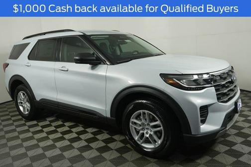 Space White Metallic 2026 Ford Explorer Active