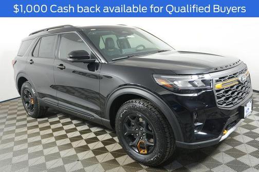 Agate Black Metallic 2026 Ford Explorer Tremor