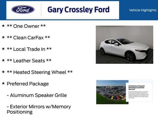 2019 Mazda Mazda3 FWD w/Preferred Package