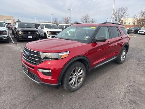 Red 2021 Ford Explorer XLT