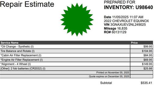 2022 Chevrolet Equinox 1LT