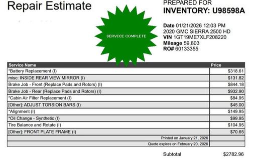 2020 GMC Sierra 2500 SLE