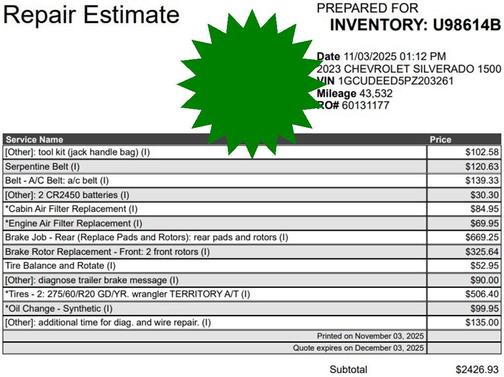 2023 Chevrolet Silverado 1500 RST