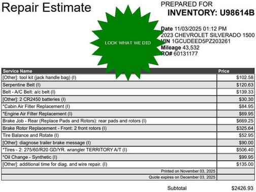 2023 Chevrolet Silverado 1500 RST