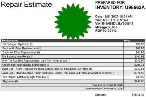 2020 Nissan Sentra SR