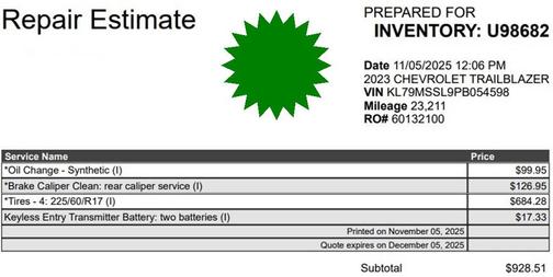 2023 Chevrolet Trailblazer ACTIV