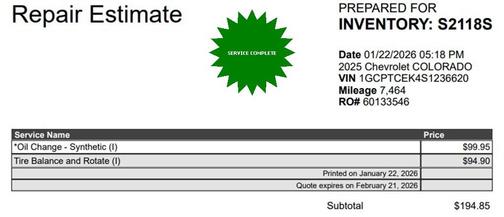 2025 Chevrolet Colorado LT