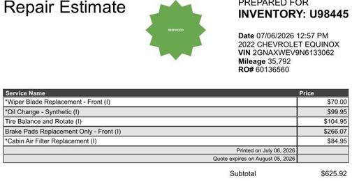 Mosaic Black Metallic 2022 Chevrolet Equinox AWD RS