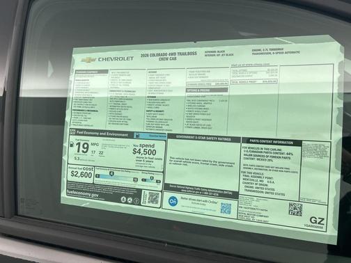 2026 Chevrolet Colorado Trail Boss