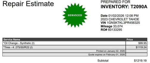 2023 Chevrolet Tahoe 4WD High Country