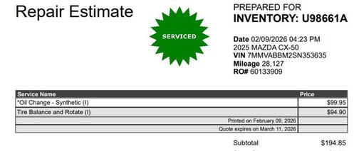 2025 Mazda CX-50 2.5 S Preferred Package