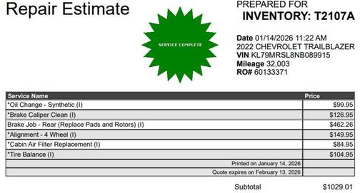 2022 Chevrolet Trailblazer LT