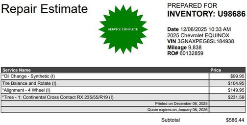 2025 Chevrolet Equinox 1LT