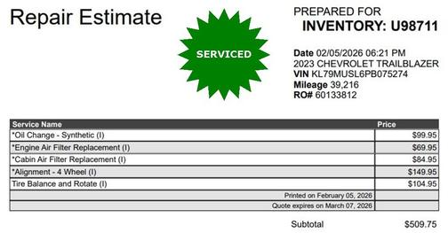 2023 Chevrolet Trailblazer RS