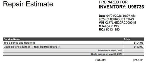 Crimson Metallic 2024 Chevrolet Trax LT