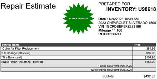 2023 Chevrolet Silverado 1500 Custom