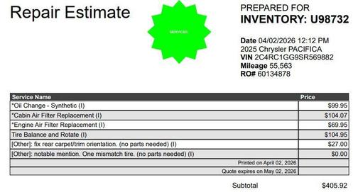 2025 Chrysler Pacifica Limited