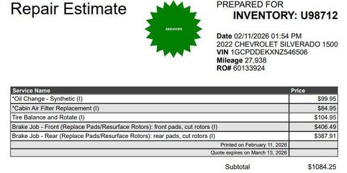 2022 Chevrolet Silverado 1500 LT