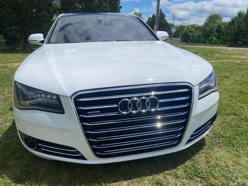 White 2012 Audi A8 L 4.2 quattro