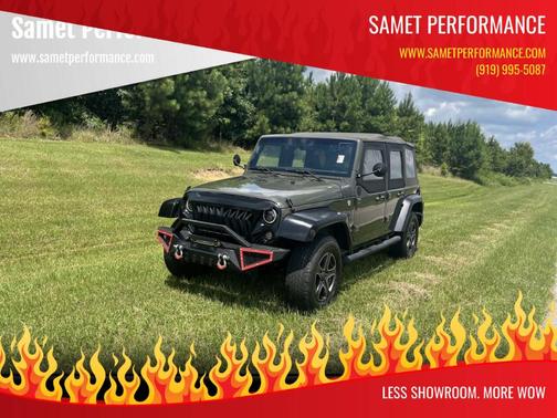 Green 2015 Jeep Wrangler Unlimited Sport