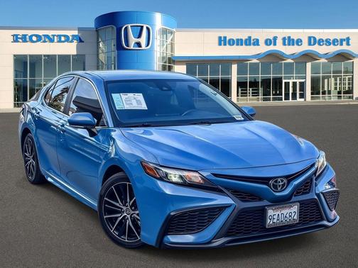 Blue 2023 Toyota Camry SE