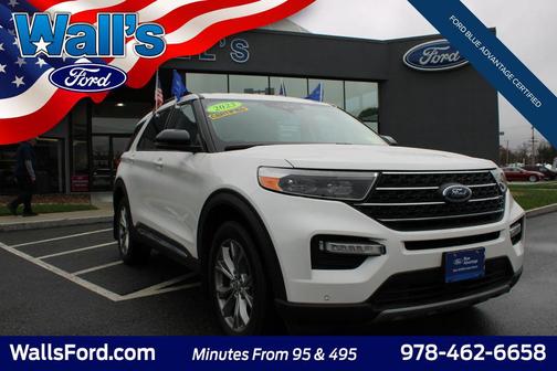 Star White Metallic Tri-Coat 2023 Ford Explorer XLT