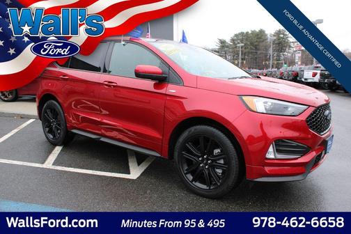 Rapid Red Metallic Tinted Clearcoat 2022 Ford Edge ST Line
