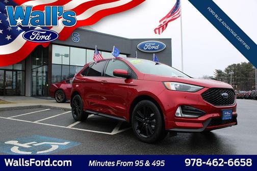 Rapid Red Metallic Tinted Clearcoat 2022 Ford Edge ST Line