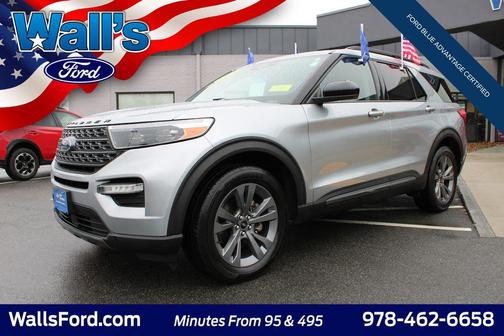 Iconic Silver Metallic 2022 Ford Explorer XLT