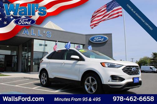 Star White Metallic Tri-Coat 2022 Ford Edge SEL